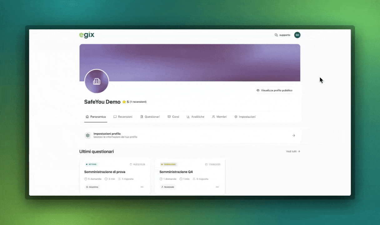 Cambio profilo